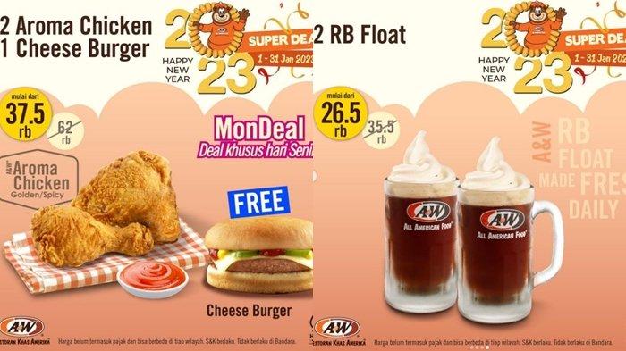 Promo Aw Restoran Minggu Terakhir Januari 2023 Dapatkan 2 Potong Ayam Dan Gratis Burger Rp 37 Promo Aw Restoran Minggu Terakhir Januari 2023 Dapatkan 2 Potong Ayam Dan Gratis Burger Rp 37