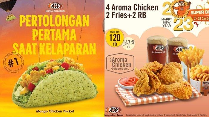 Promo Aw Restoran Bulan Januari 2023 Dapatkan 4 Potong Ayam 2 Minum Dan 2 Kentang Rp 120 000 Promo Aw Restoran Bulan Januari 2023 Dapatkan 4 Potong Ayam 2 Minum Dan 2 Kentang Rp 120 000