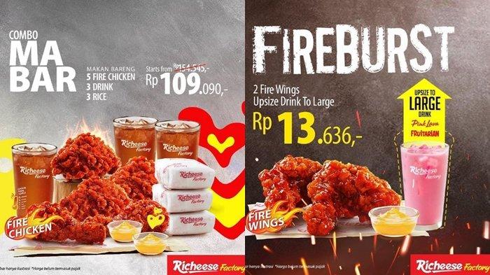 5 Potong Ayam, 3 Nasi dan 3 Minum Rp 109.090, Cek Promo Richeese ...