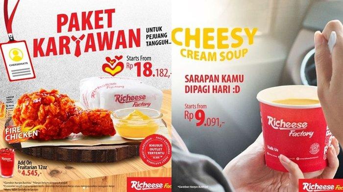 Promo Richeese Factory Hari ini Kamis 3 November 2022, Paket Karyawan ...