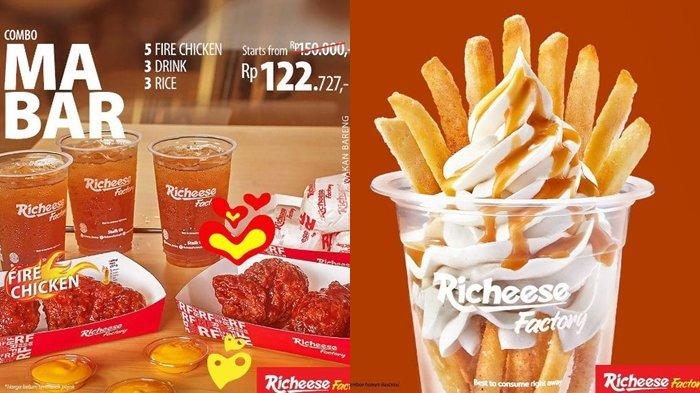 5 Potong Ayam, 3 Nasi dan 3 Minum Rp 122.727, Cek Promo Richeese ...