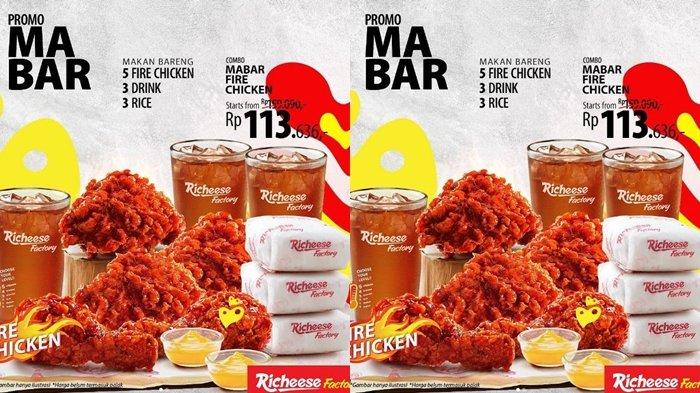 5 Potong Ayam, 3 Nasi dan 3 Minum hanya Rp 113.000, Cek Promo Richeese ...