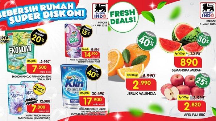Promo Superindo Hari ini Kamis 4 Mei 2023, Buah Jeruk dan Deterjen Cair