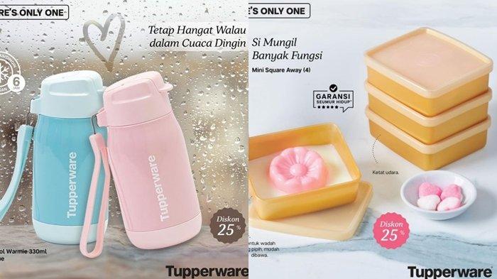 Promo Tupperware Edisi Februari 2023, Botol Minum dan Mini Square Away ...