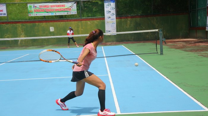 Salah satu kegiatan Soft Tenis di Kalimantan Timur