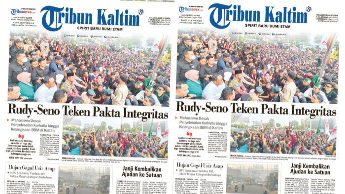 Mahasiswa Tagih Komitmen Rudy-Seno Atasi Karhutla dan BBM
