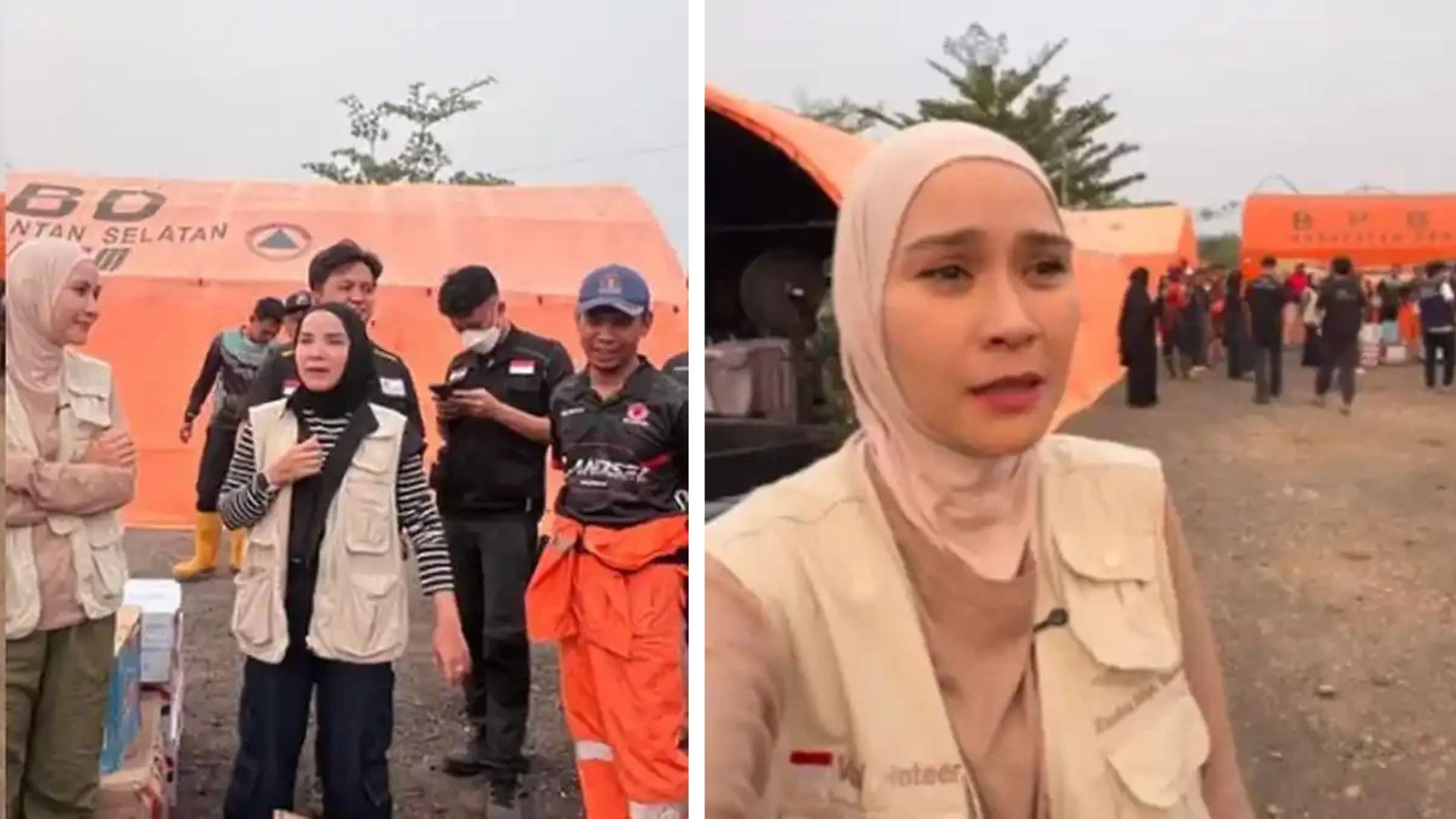Mencekam, Zaskia Adya Mecca Dikuntit Sosok Misterius di Lokasi Karhutla