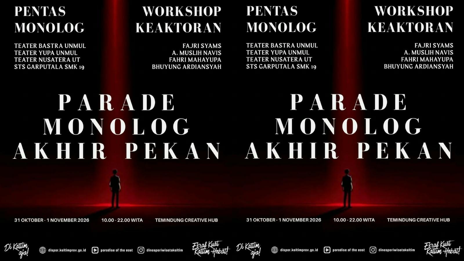 Geger Panggung Samarinda: Parade Monolog Hidupkan Nyali Teater