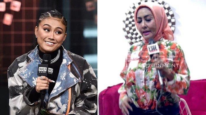 NGAKAK -- Agnez Mo Ngakak melihat Tessa Meriska yang nyanyikan lagu Get Loose