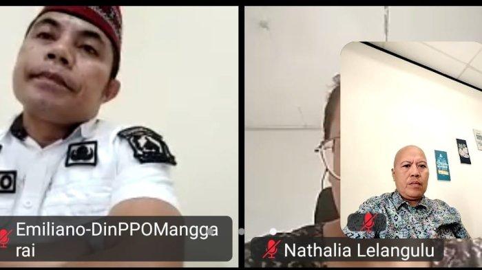 Peserta daring dalam uji publik reviu standar pelayanan pubik dan maklumat pelayanan publik yang diselenggarakan BPMP NTT, melalui daring, Kamis (13/3). 