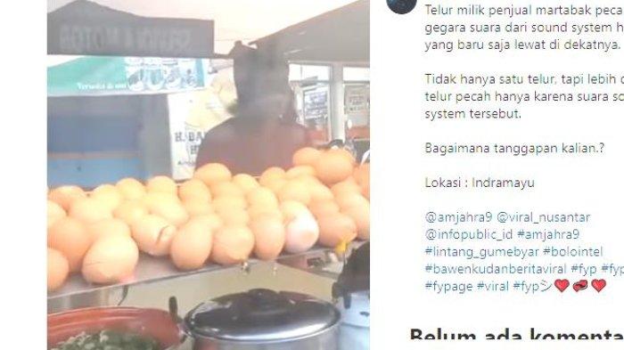 MARTABAK - Berita Viral Telur Pedagang Martabak Dalam Gerobak Pecah Karena Getaran Sound System di Indramayu