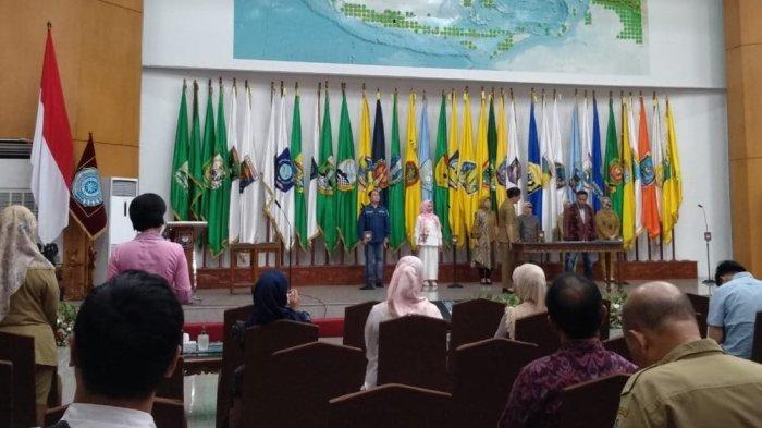 GLADI - Penjabat Gubernur NTT Ayodhia GL Kalake bersama sembilan Pj Gubernur lainnya mengikuti gladi pelantikan di Sasana Bhakti Praja, Gedung C Kementerian Dalam Negeri (Kemendagri), Jakarta, Senin 4 September 2023.