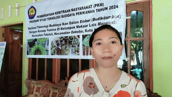 Ketua Program Studi (Prodi) Teknologi Budidaya Perikanan (TBP), Jurusan Perikanan dan Kelautan dari Politeknik Pertanian Negeri (Politani) Kupang TBP, Klaudia Nia Seran, S.Pi, M,Si