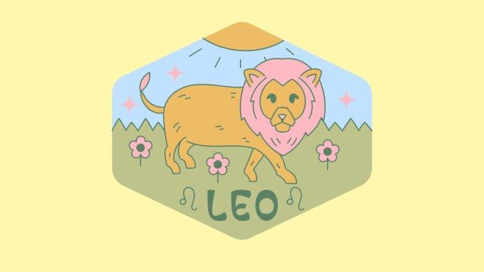 ILUSTRASI ZODIAK LEO - Lambang zodiak Leo yang dibuat di Canva pada Jumat (31/1/2025). Ramalan zodiak paling beruntung minggu ini 3-9 Maret 2025.
