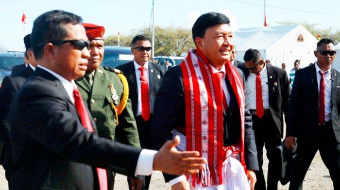 Menkopolkam RI Budi Gunawan saat menghadiri peringatan hari kemerdekaan Timor Leste di Dili, Kamis (28/11/2024).