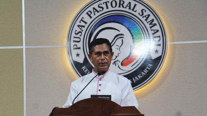 Ketua Komisi Kerawam KWI Mgr. Vintentius Sensi Potokota pada Pertemuan Nasional Kerawam KWI, di Pusat Pastoral Samadi, Jakarta Timur, 14 - 17 Juni 2022.
