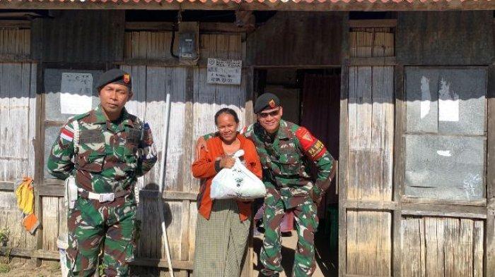 Satgas Pamtas RI-RDTL Yonkav 6/Naga Karimata Salurkan Bantuan Sembako ...