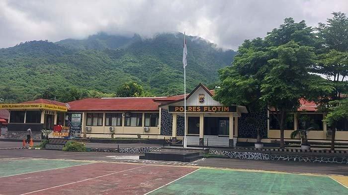 POLRES FLORES TIMUR -Tampak depan Kantor Polres Flores Timur di Larantuka, Kabupaten Flores Timur.