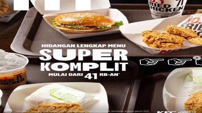 Promo KFC Spesial Akhir Tahun, Super Komplit, Ayam Original dan KFC ...