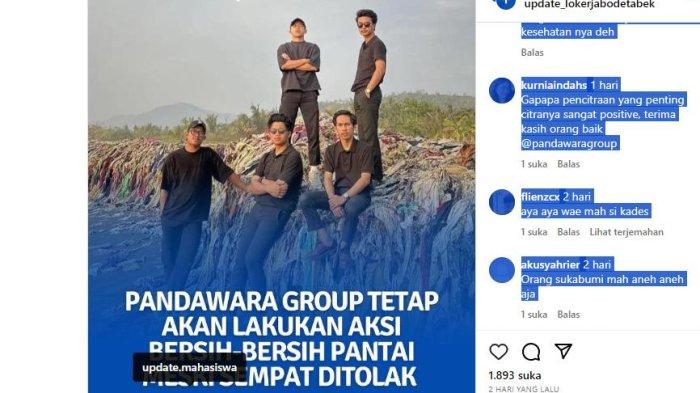 CIBOTUN LOJI - Viral Pandawara Group Bersihkan Pantai Cibutun Loji di Sukabumi  Ditolak Kepala Desa Sangrawayang