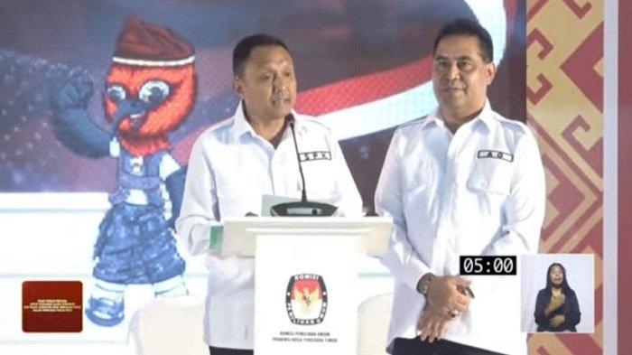 Pasangan calon Gubernur dan Wakil Gubernur NTT nomor urut 3, Simon Petrus Kamlasi dan Adrianus Garu