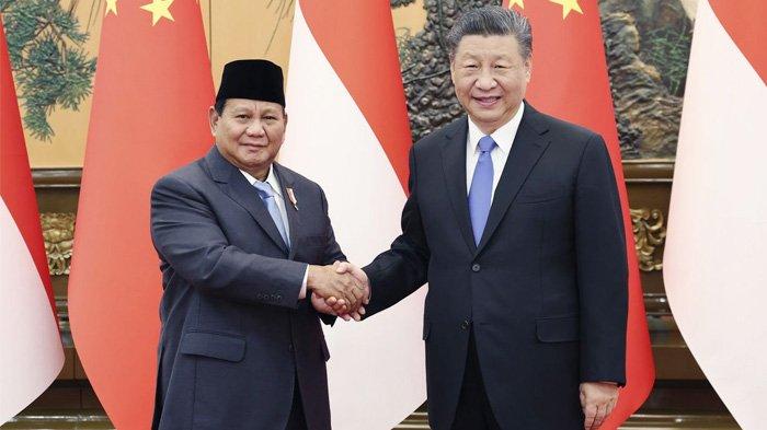 Presiden China Xi Jinping menerima Menteri Pertahanan RI Prabowo Subianto, Senin (1/4/2024) di Beijing, China.