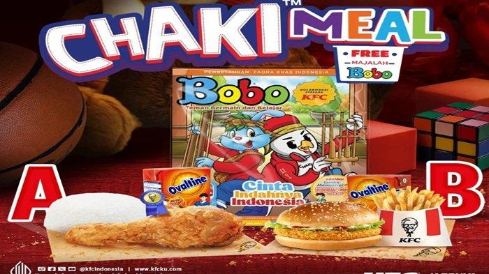 Promo KFC - Hari ini dapatkan Majalah Bobo gratis dengan membeli Promo KFC Chaki Meal