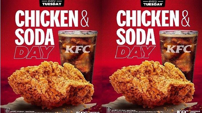 PROMO KFC - spesial hari Selasa nikmati Promo KFC Combo Hemat dengan 1 potong ayam goreng KFC dan 1 Soft Drink, Selasa (1/7/2025).