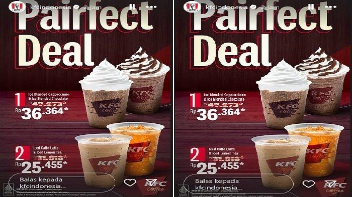 PAIRFECT DEAL - bikin soremu jadi lebih segar bareng bestie dengan Promo KFC Pairfect Deal hanya rp 20 ribuan saja, Selasa (27/5/2025).