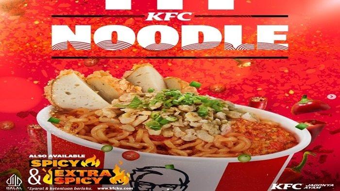 Promo KFC - KFC Noodle cuma Rp 13 ribuan dengan topping Chicken Ball dan juga ayam cincang.