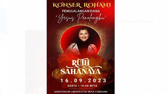 RUTH SAHANAYA AKAN KONSER di KUPANG