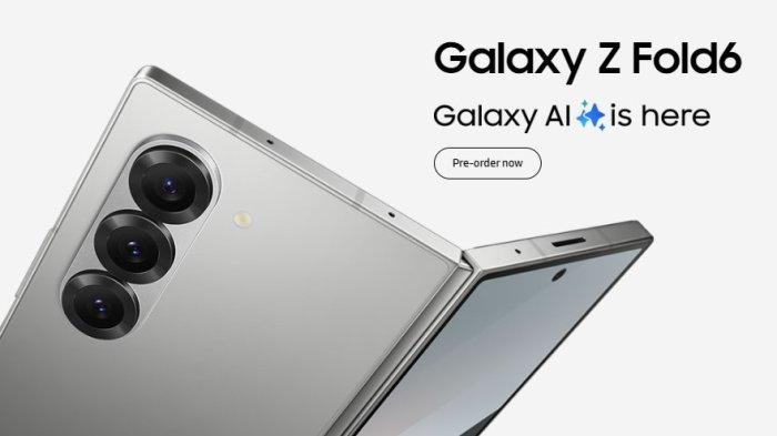Ilustrasi hp Samsung Galaxy Z Fold 6. HP Samsung Samsung Galaxy Z Fold 6 dan Z Flip 6 meluncur di Indonesia, cek harga dan spesifikasinya.