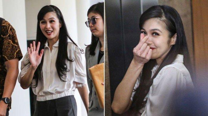 Sandra Dewi jadi sorotan saat tebar senyum saat tiba di Kejagung