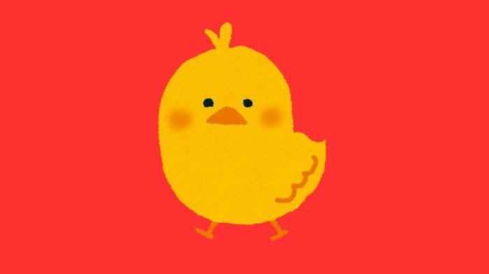ILUSTRASI SHIO AYAM - Lambang Shio Ayam yang dibuat di Canva pada Senin (21/4/2025).