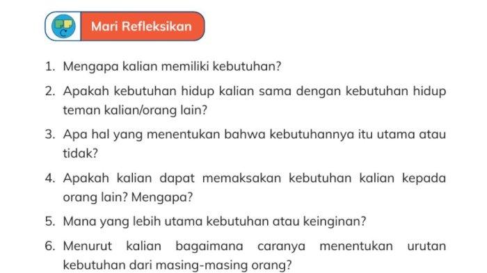 KUNCI JAWABAN - Mari Refleksikan dalam buku Ilmu Pengetahuan Alam dan Sosial untuk SD Kelas IV halaman 172 Kurikulum Merdeka.
