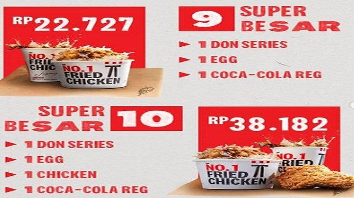 Promo KFC Terbaru, Pilih Super Besar : 1 Don Series, Telur & Coca Cola ...
