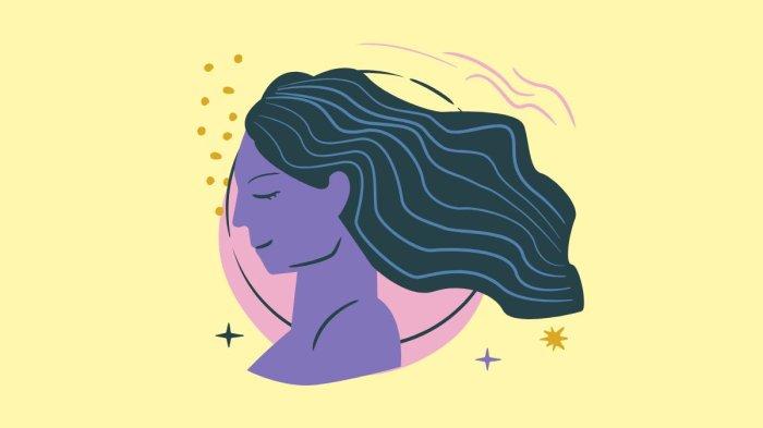ILUSTRASI ZODIAK VIRGO - Lambang zodiak Virgo yang dibuat di Canva pada Rabu (26/3/2025).