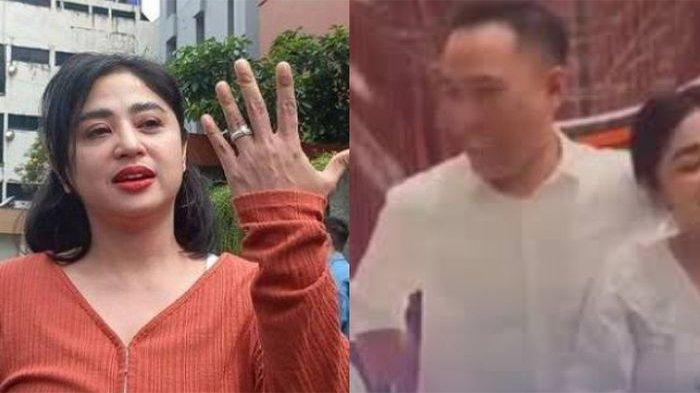 CUEK -- Dewi Persik tak peduli ungkapan pihak lain soal calon suami yang melelantaran anak.  Nampak sang biduan pamer cincon lamaran