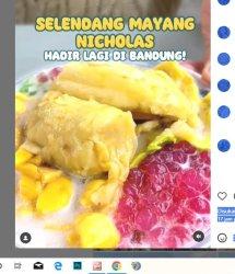 Es langka jajanan  enak betawi es selendang mayang Betawi Nicholas