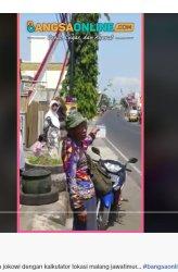 KALUKULATOR - Viral Seorang Kakek di Malang Provinsi Jawa Timur Rekam Momen Iringan Mobil Presiden Jokowi dengan Kalkulator