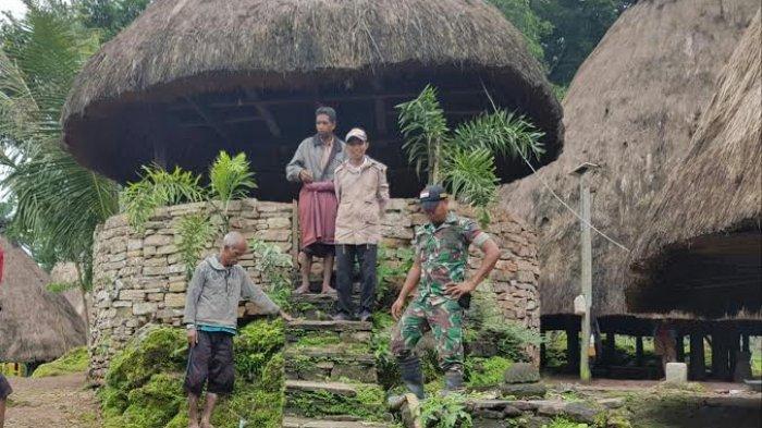 Kampung adat Nualain di Desa Nualian, Kecamatan Lakmanen Selatan, Kabupaten Belu saat diambil gambar, Rabu (30/1/2019).