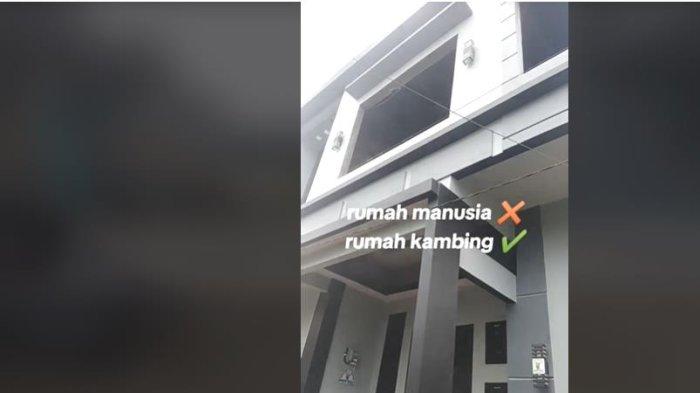Berita Viral bangunan rumah Mmnimalis dua lantai dihuni bukan manusia tapi ternyata kandang kambing di Kecamatan Batur Kabupaten Banjarnegara