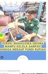 Mahasiwa Universitas Islam Bandung mampu menyulap sampah menjadi kompos, segini harga jual kompos dan jadi Berita Viral