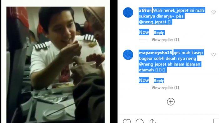 Kru Lion Air Berwajah Ganteng Suapi Penumpang Nenek 117 Tahun, Hati