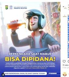 Satlantas Polres Jakarta Selatan dan Dishub Jaksel beri informasi penting bapa mama saat berkendaraan jadi Berita Viral