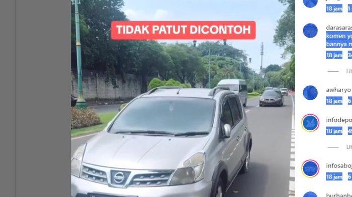 Pengendara Depok ini mungkin kelupa kalo dateng ke lokasi Car Free Day CFD bawa kendaraan. Pas sampe rumah mobil mana ya? Berita Viral