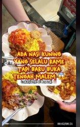 Video Viral TikTok, Nasi Kuning Tengah Malam Cipaku Bapak Agus, Bukan