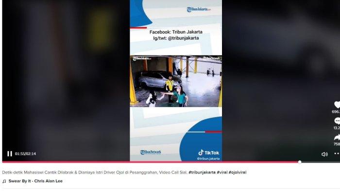 Video Viral TikTok, Mahasiswa Cantik Dilabrak Istri Ojol di