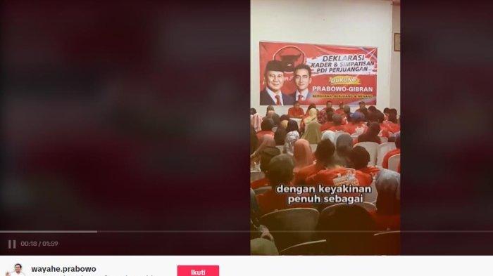 PDIP MATARAMAN - Berita Viral Simpatisan PDIP di Mataraman Jawa Timur Deklarasi Dukung Prabowo-Gibran