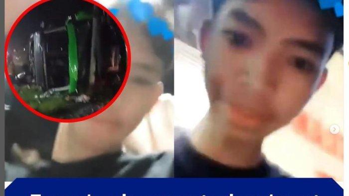 salah satu korban selamat dalam musibah kecelakaan maut SMK Kecelakaan bus rombongan study tour SMK Lingga Depok di Subang Jawa Barat jadi Berita viral